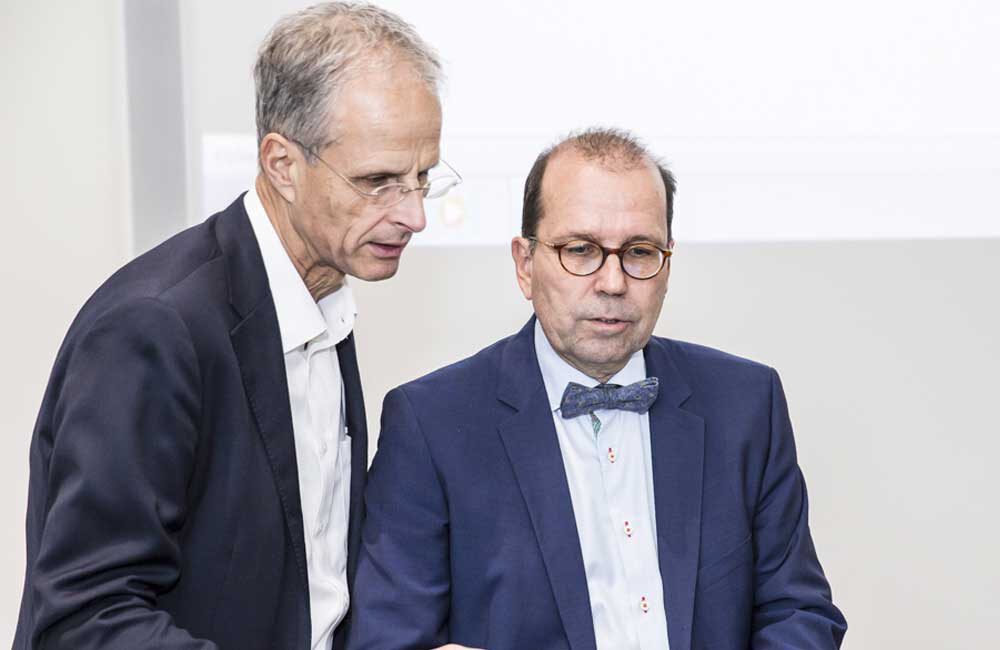 Hans-Alfred Breuninger beim Vortrag